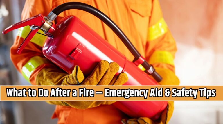 What to Do After a Fire – Emergency Aid & Safety Tips